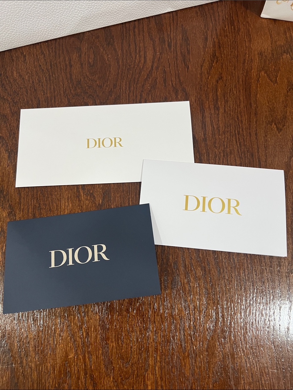 Dior envelopes 3 in White, navy